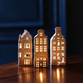 &Klevering Canal House #4 Tealight Holder - Set of 3