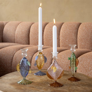 &Klevering Candle Holder Fish Pink