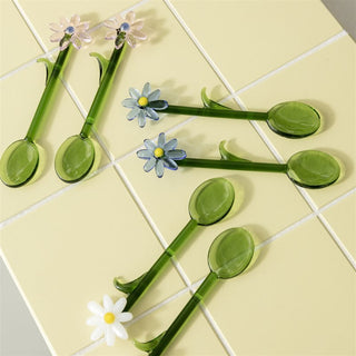 &Klevering White Flora Spoon - Set of 2