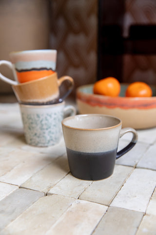 HKLIVING 70s Ceramics cappuccino mug rock