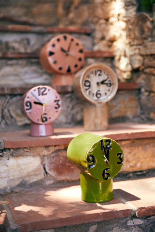 HKLiving Retro ceramic clock Olive