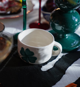 Anna + Nina Shamrock Cappucino Mug