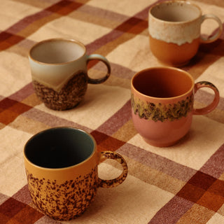HKLIVING 70s Ceramics Cafe Mug - Cape (Set of 4)