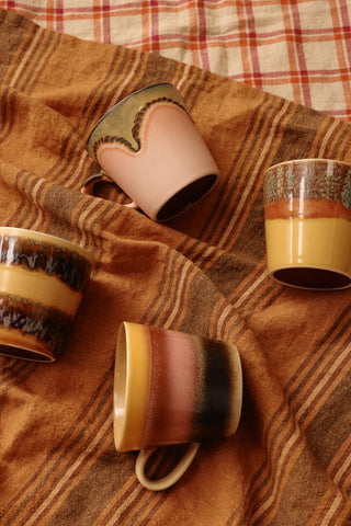 HKLIVING 70s ceramics: cappuccino mug - Sunset
