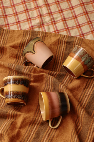 HKLIVING 70s ceramics: cappuccino mug - Blossom