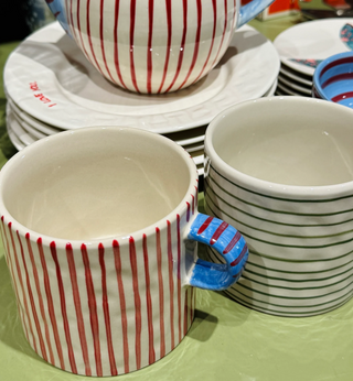 Anna + Nina Stripe Affair Tea Mug Set of 2