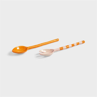 Salad server boavista stripe