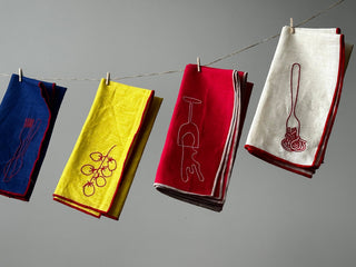 Maegen Linen Blend Napkins - Spaghetti (Set of 2)