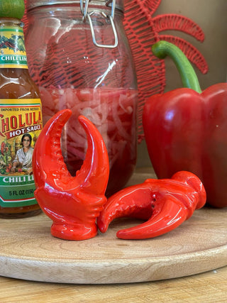 Lobster leg salt and pepper shaker set