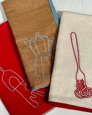 Maegen Linen Blend Napkins - Spaghetti (Set of 2)