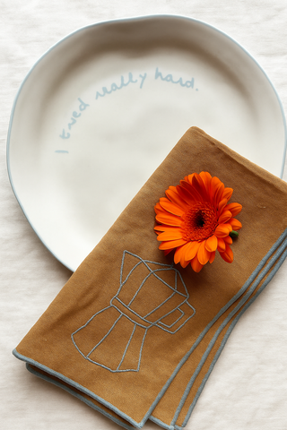 Maegen Statement Plate -'I tried really hard'