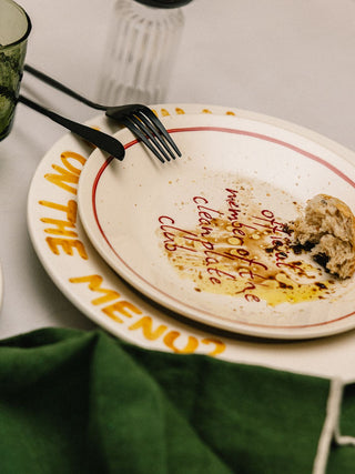 'Official member of the clean plate club' plate