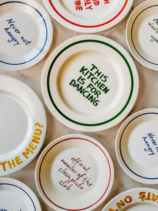 Clean Plate Subscription 'Official member of the clean plate club' plate – La Gent