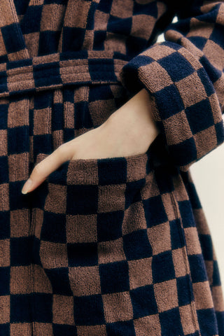 BAINA Bath robe Tabac and Noir