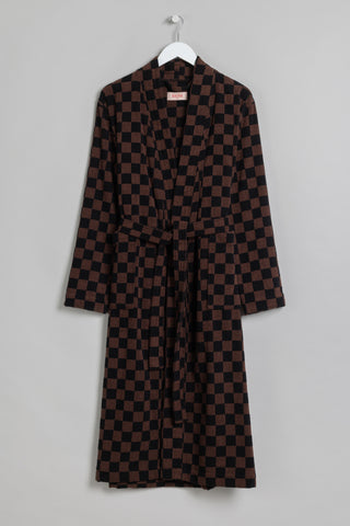 BAINA Bath robe Tabac and Noir