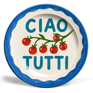 'Ciao Tutti' Plate by Ms Doodle