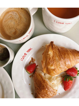 Anna + Nina I Love You Breakfast Plate