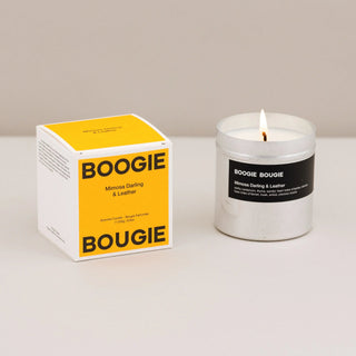 Boogie Bougie Mimosa Darling and Leather Candle 250g