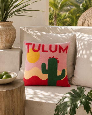 Tulum Needlepoint Cushion