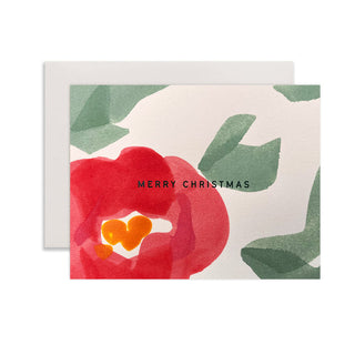 Poinsettia Christmas Card