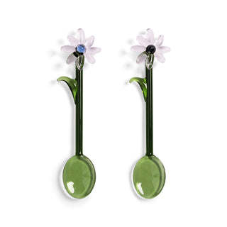 &Klevering Pink Flora Spoon - Set of 2