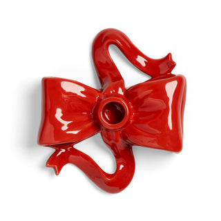 &Klevering Ribbon Red Candle Holder