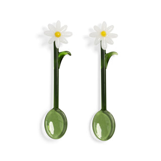 &Klevering White Flora Spoon - Set of 2