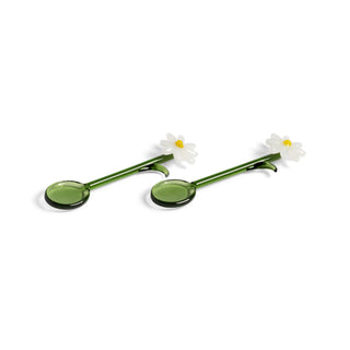 &Klevering White Flora Spoon - Set of 2