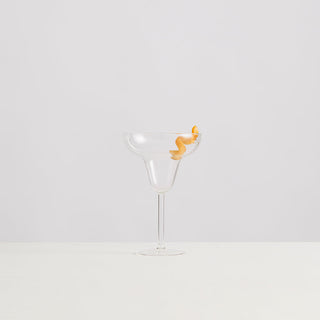 Maison Balzac Le Twist Cocktail Glass Opaque Yellow/White