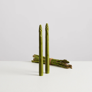 Maison Balzac 'The Asparagus Bunch' Tapered Candles Set of 4 - Olive