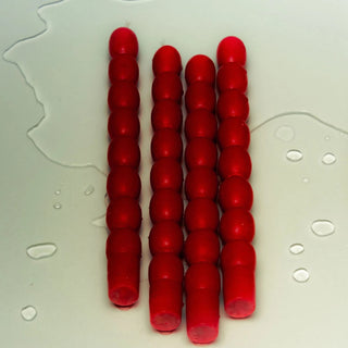 Maison Balzac 'The Cherry Tomato Bunch' Tapered Candles Set of 4 - Tomato