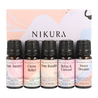 Nikura Essential Oil Blends Gift Set 5 x 10ml