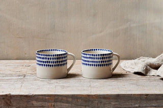 Nkuku Indigo Drop Mug - (Set of 2)