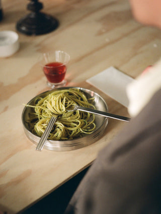 Service Projects Stainless Steel Pasta Plates; Set of 2