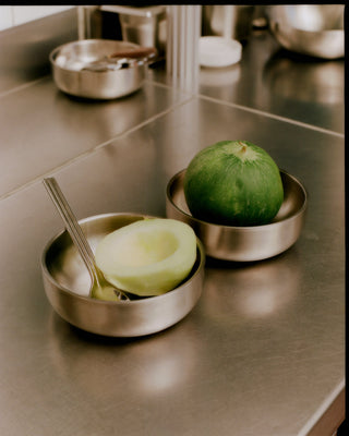 Service Projects Stainless Steel Breakfast Bowls; Set of 2