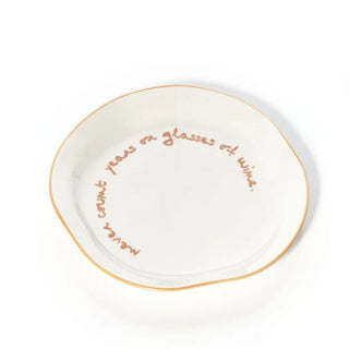 Maegen Statement Plate - 'Never count years or glasses of wine'