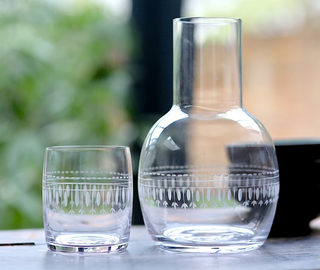 The Vintage List Ovals Crystal Carafe & Glass