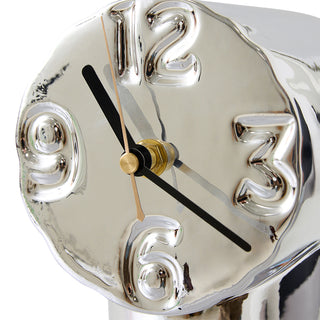 HKLiving Retro clock Chrome