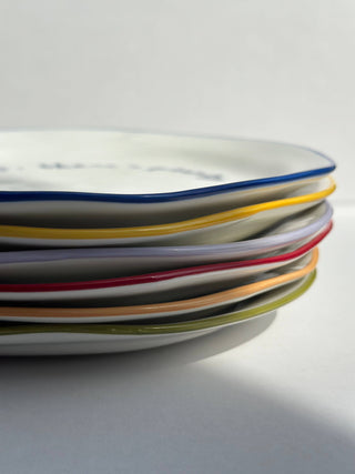 Maegen Statement Plate - 'eat up there's plenty more to go around.'