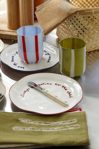 Maegen Statement Plate - 'good food and good company.'