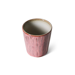 HKLIVING 70s ceramics: coffee mug - Rhubarb