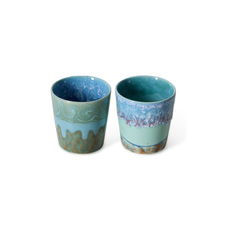 HKLIVING 70s ceramics: Van Gogh coffee mugs - Self-portrait set of 2