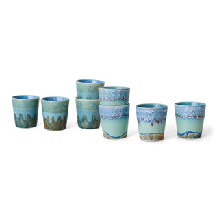 HKLIVING 70s ceramics: Van Gogh coffee mugs - Self-portrait set of 2