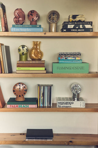 HKLiving Retro clock Chrome