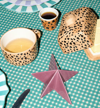 Anna + Nina Leopard Butter Dish