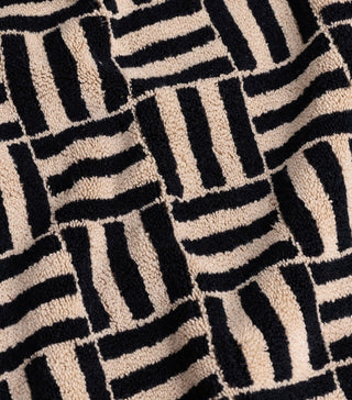 BAINA SAROMA BATH MAT Sand & Noir