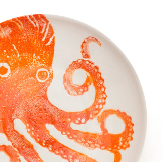 BlissHome Creatures Orange Octopus Supper Bowl