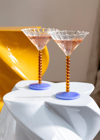 &Klevering Amber Perle Coupe Set of 2 - La Gent Thoughtful Gifts