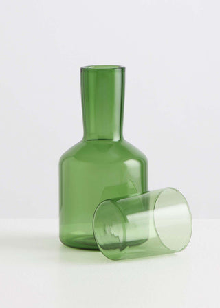 Maison Balzac Green Carafe & Glass - La Gent Thoughtful Gifts