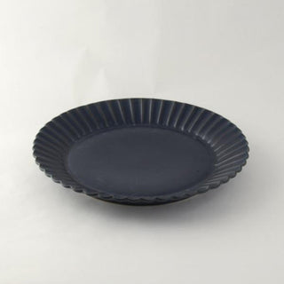 Marumitsu Poterie Navy Barbarie Plate